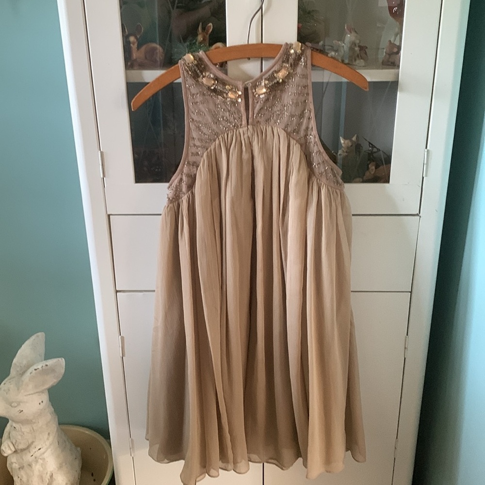 Moulinette Soeurs sz 4 Anthropologie dress beaded neckline - Picture 7 of 12